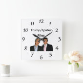 Trump/Epstein Dossiers Wandklok (Huis)