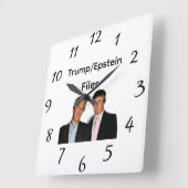 Trump/Epstein Dossiers Wandklok (Hoek)