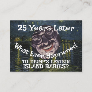 Trump Epstein Eiland Bestanden Baby's Republikein Informatiekaartje