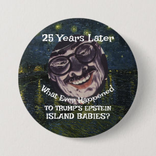 Trump Epstein Eiland Bestanden Baby's Republikein  Ronde Button 7,6 Cm