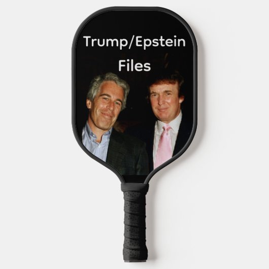 Trump/Epstein Files Pickleball Paddle (Voorkant)