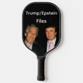 Trump/Epstein Files Pickleball Paddle (Achterkant)
