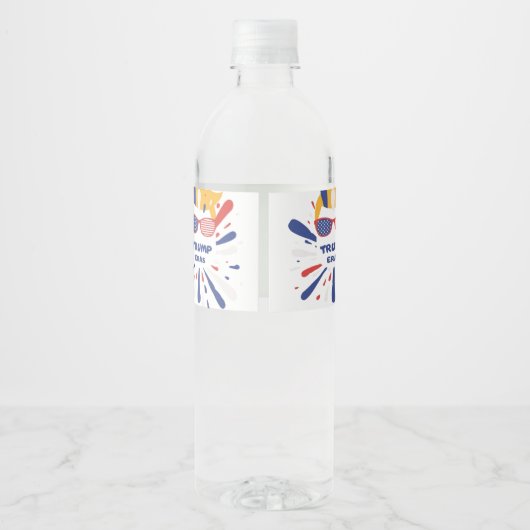 Trump Era's stemming Waterfles Etiket (Achterkant)