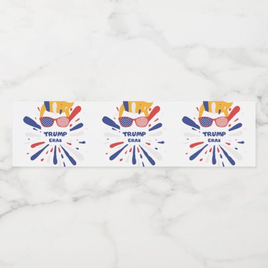 Trump Era's stemming Waterfles Etiket (Enkel label)
