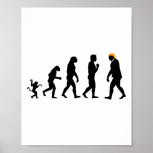 Trump Evolution verzet zich tegen grappige Donald Poster (Voorkant)