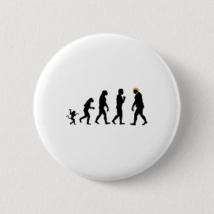 Trump Evolution verzet zich tegen grappige Donald Ronde Button 5,7 Cm