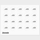 Trump Evolution verzet zich tegen grappige Donald Ronde Sticker (Vel)