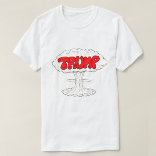 Trump Explosie Grappige Cartoon T-shirt