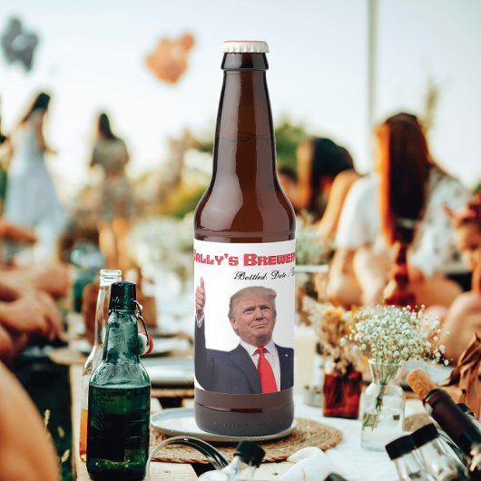 Trump Fab Creatief leuk Bierfles Etiket