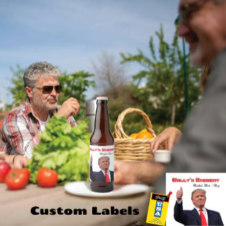 Trump Fab Creatief leuk Bierfles Etiket