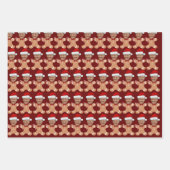 Trump Face Custom Face Foto Gingerbread Inpakpapier Vel (Voorkant 3)