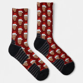 Trump Face Gift Sokken (Rechts)