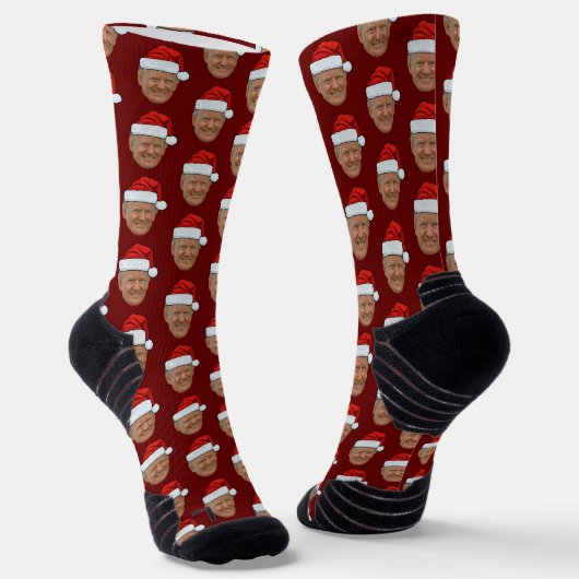 Trump Face Gift Sokken (Gebogen)