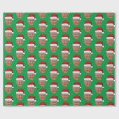 Trump Face Gift Wrap Custom Face Photo Cadeaupapier (Vlak)