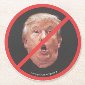 Trump Face Paper Coaster Ronde Kartonnen Onderzetter