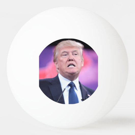 Trump Face Ping Pong Ball (Achterkant)