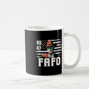 Trump Fafo Amerikaanse vlag Grappig Trump 4 juli Koffiemok
