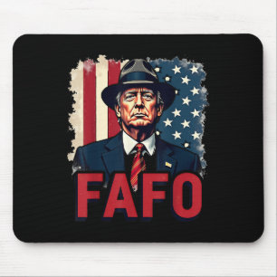 Trump Fafo F in de buurt Ontdek Amerikaanse vlag   Muismat