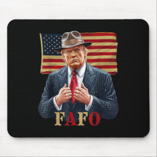 Trump Fafo F rond Ontdek Amerikaanse vlag  _2 Muismat