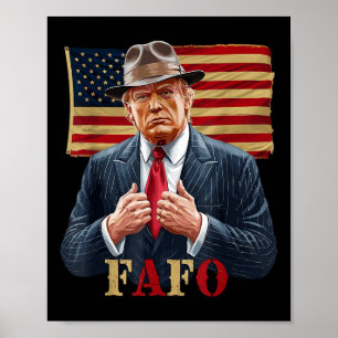 Trump Fafo F rond Ontdek Amerikaanse vlag  _2 Poster