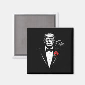 Trump Fafo F Rondneuzen Ontdek Grappig  Magneet (Voorkant / Achterkant)