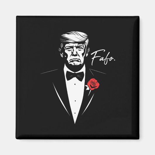 Trump Fafo F Rondneuzen Ontdek Grappig  Magneet (Voorkant)