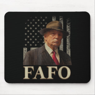Trump Fafo, Funny Fafo Trump Amerikaanse vlag _1 Muismat