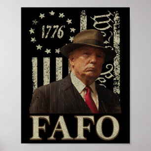 Trump Fafo, Grappige Fafo Trump Amerikaanse Vlag Poster