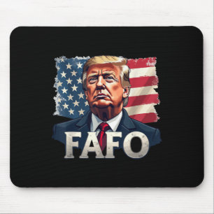 Trump Fafo ontdekt Amerikaanse vlag  Muismat