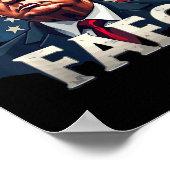 Trump Fafo ontdekt Amerikaanse vlag  Poster (Hoek)