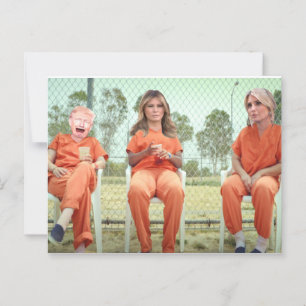 Trump Familie in de gevangenis Briefkaart