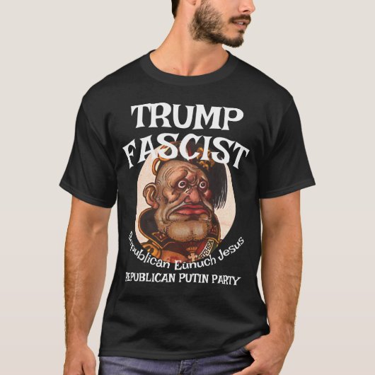 Trump Fascist WANNABEE ICE GESTAPO STORM TROOPER T-shirt (Voorkant)