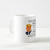 Trump Father Funny Dad Birthday Vaderdag Koffiemok (Voorkant links)
