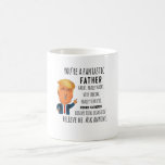 Trump Father Funny Dad Birthday Vaderdag Koffiemok<br><div class="desc">Bestel nu! Ideaal voor iedereen die draag aan de verkiezingen van 'Birthdays',  Jubilea,  bruiloften,  school,  Afstuderen,  Feestdagen,  Kerstmis.</div>