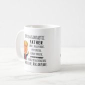 Trump Father, Funny Dad Birthday, Vaderdag mok (Voorkant links)
