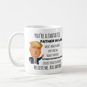 Trump Father in Law, grappige pap Birthday Father Koffiemok