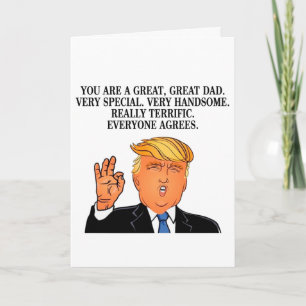 Trump Fathers Day Wenskaart Payton Kaart