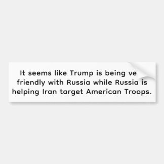 Trump Fawns While Russia Opps Hankamer Artjunkhaus Bumpersticker