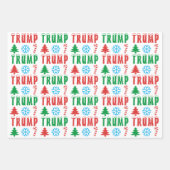 Trump Feestelijke Kerst Set van Wrapping Paper (Voorkant 3)