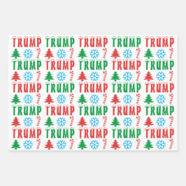 Trump Feestelijke Kerst Set van Wrapping Paper