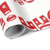 Trump FEestelijke Partij Verjaardagsfeest Cadeaupapier (Rol Hoek)