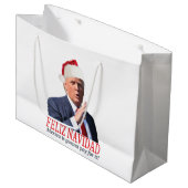 Trump. Feliz Navidad, Mexico gaat ervoor betalen! Groot Cadeauzakje (Voorkant Gekanteld)