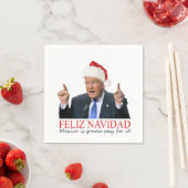 Trump. Feliz Navidad, Mexico gaat ervoor betalen! Servetten (Insitu)