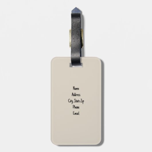 Trump Felonies Bagagelabel (Achterkant verticaal)