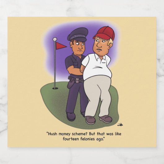 Trump Felonies Beer Labels Bier Etiket (Enkel label)