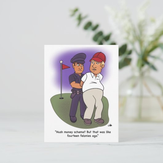 Trump Felonies Briefkaart (Staand voorkant)