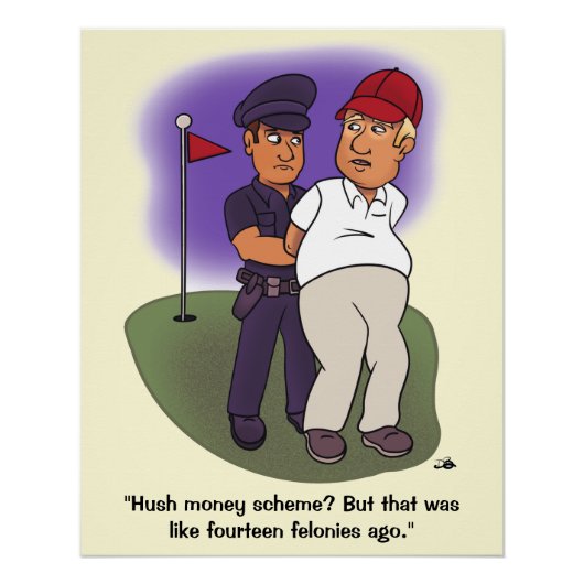 Trump Felonies Glossy Perfect Poster (Voorkant)