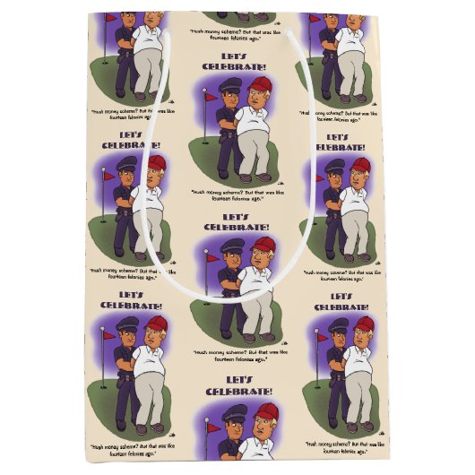 Trump Felonies Medium Cadeauzakje (Voorkant)