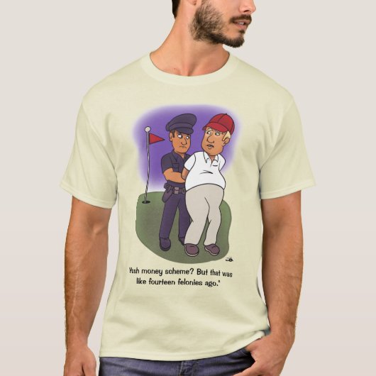 Trump Felonies Natural Mannen T-shirt (Voorkant)