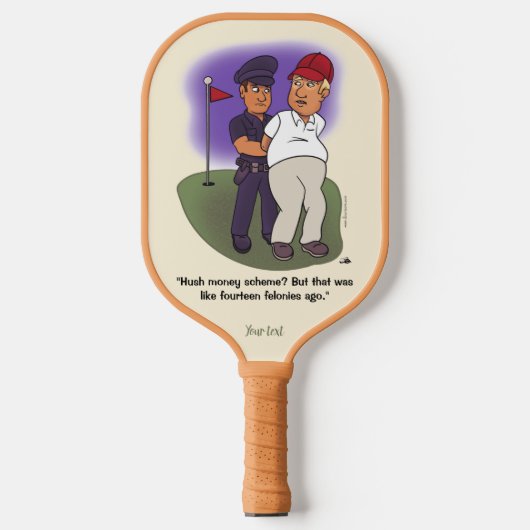 Trump Felonies Pickleball Paddle (Voorkant)